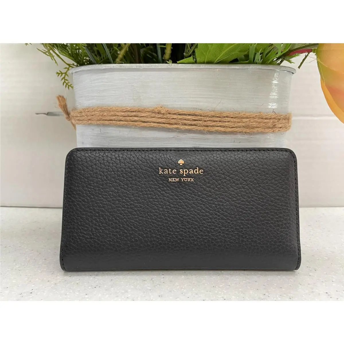 Dumpling Large Slim Bifold Wallet You Pick Black by Kate Spade