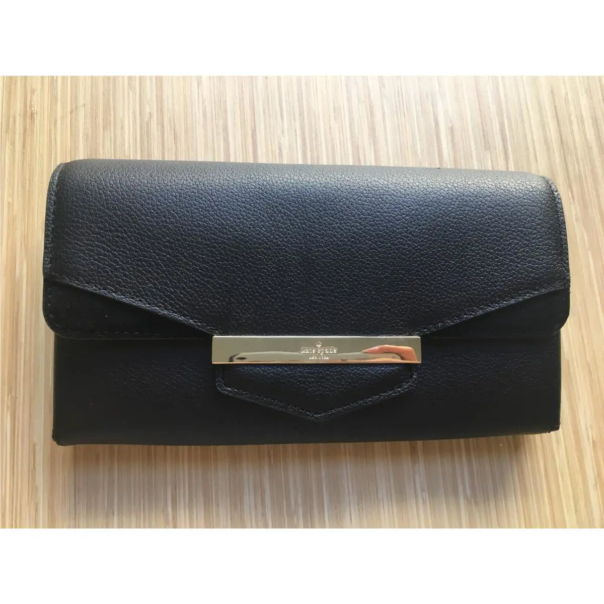 Carmel Court Jaimie Black Nouveaux Neutral Wallet WLRU3202 Black by Kate Spade