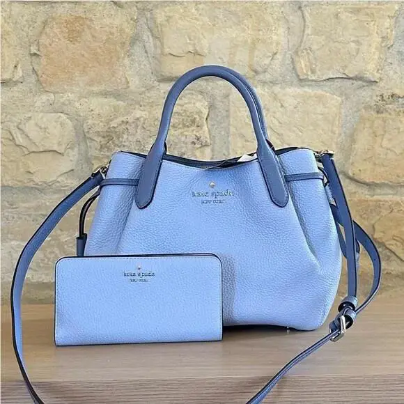 Kate Spade Dumpling Small Pebbled Leather Serenity Satchel / Wallet Women