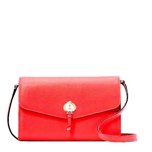 New Kate Spade Marti Leather Crossbody Wallet Handbag in Watermelom Gelato