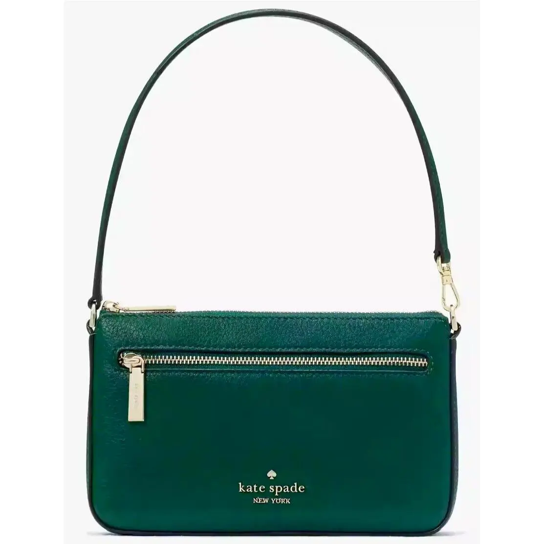 Kate Spade Leila Convertible Wristlet Dark Green Leather K6088 Retail