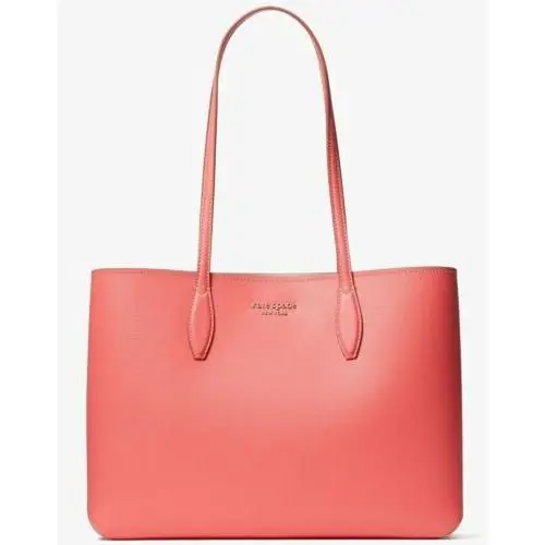 Kate Spade All Day Large Tote Peach Melba Leather Pouch PXR00297 Retail