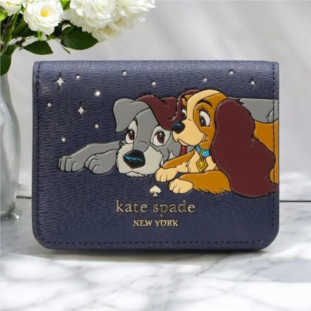 Disney X Kate Spade York Lady and The Tramp Small Bifold Wallet KH620