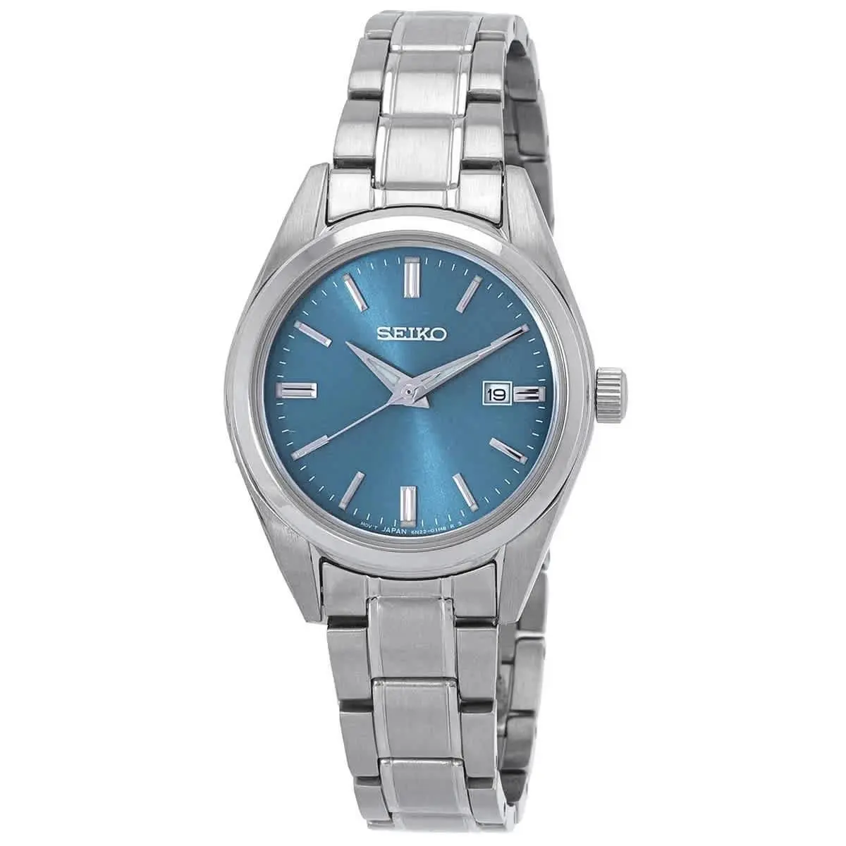 Seiko Essentials SUR531 Quartz Blue Dial Ladies Watch - Blue, Dial: Blue, Band: Silver