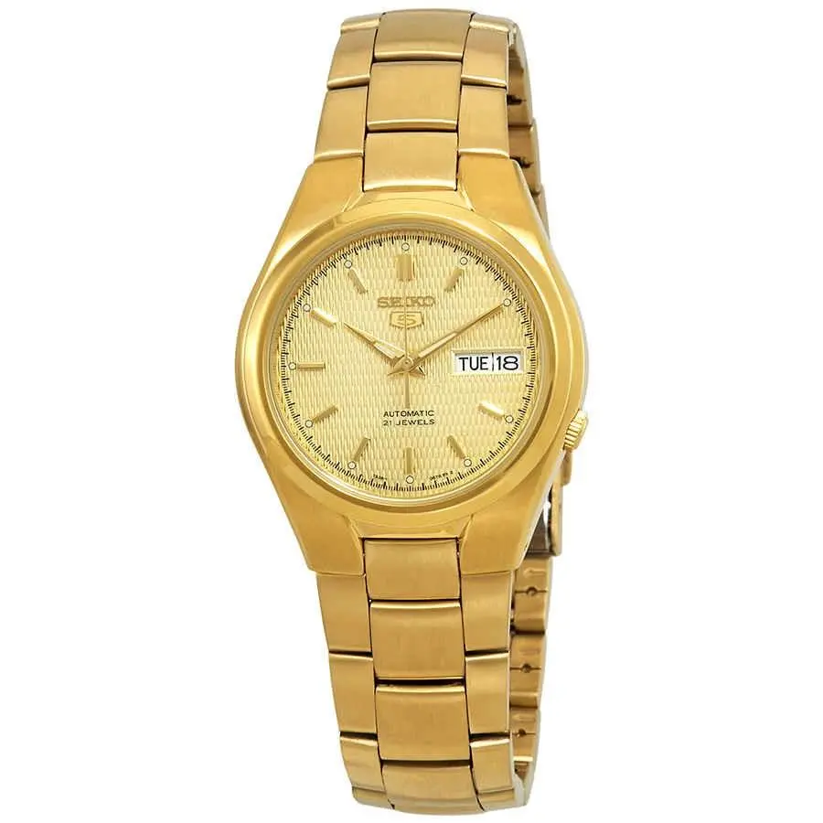 Series 5 Automatic Gold Dial Men`s Watch SNK610 by Seiko