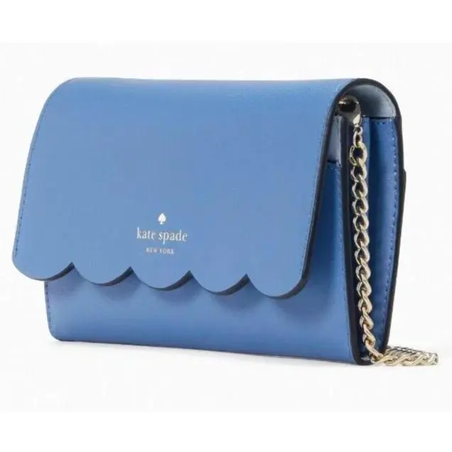 Kate Spade Gemma Crossbody - WLR00552 Polished Blue Leather W/cha