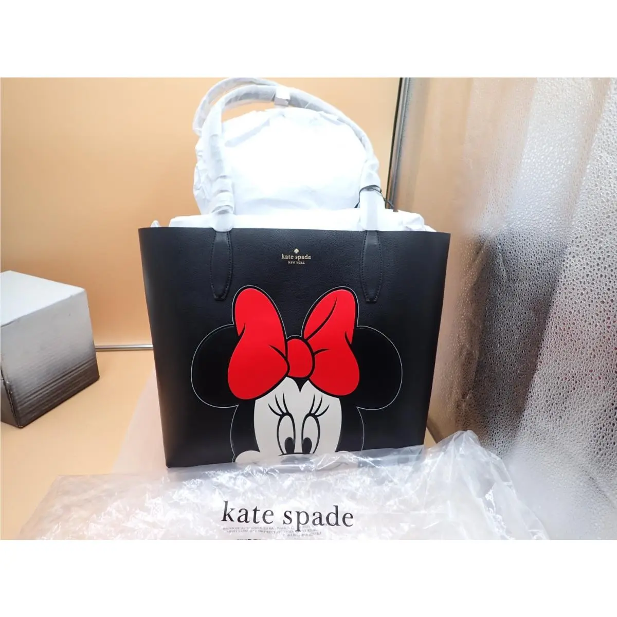 Disney Minnie Mouse Large Leather Tote Purse KG592 New/all Packaging by Kate Spade