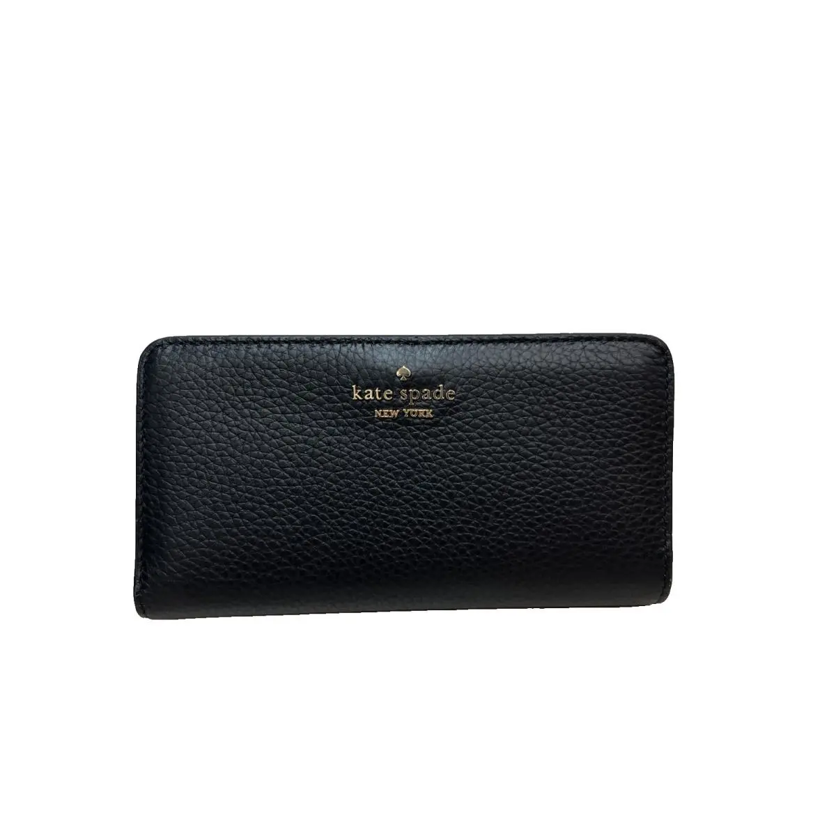 Dumpling Large Slim Bifold Wallet Black Leather KA575 Retail by Kate Spade