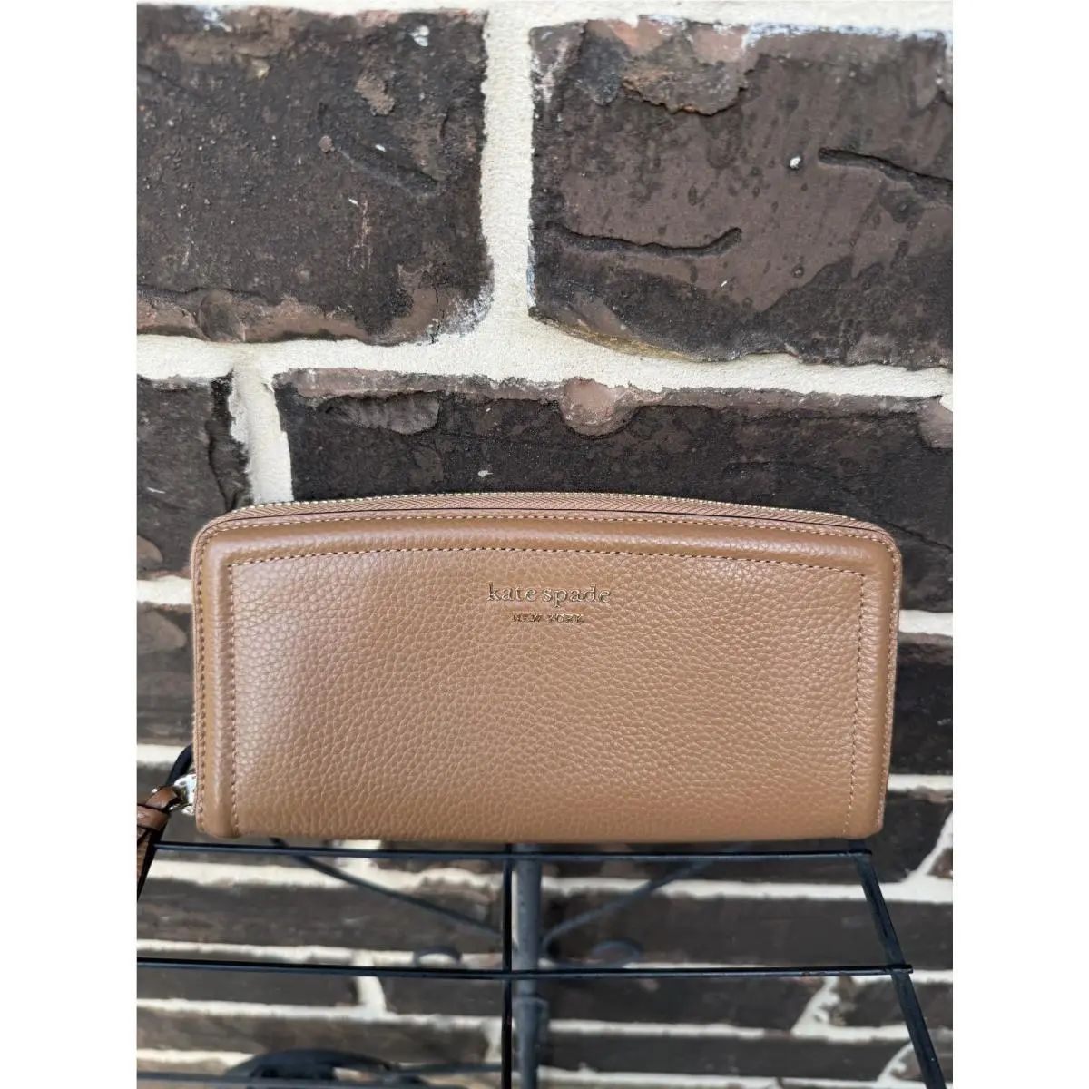 Kate Spade Knott Slim Continental Wallet Lthr K5614 Ziparound Bungalow