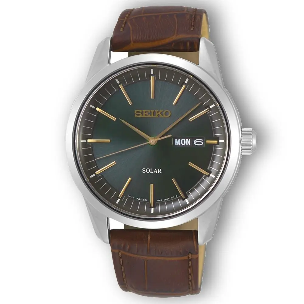 Seiko Conceptual Dark Green Men`s Watch - SNE529
