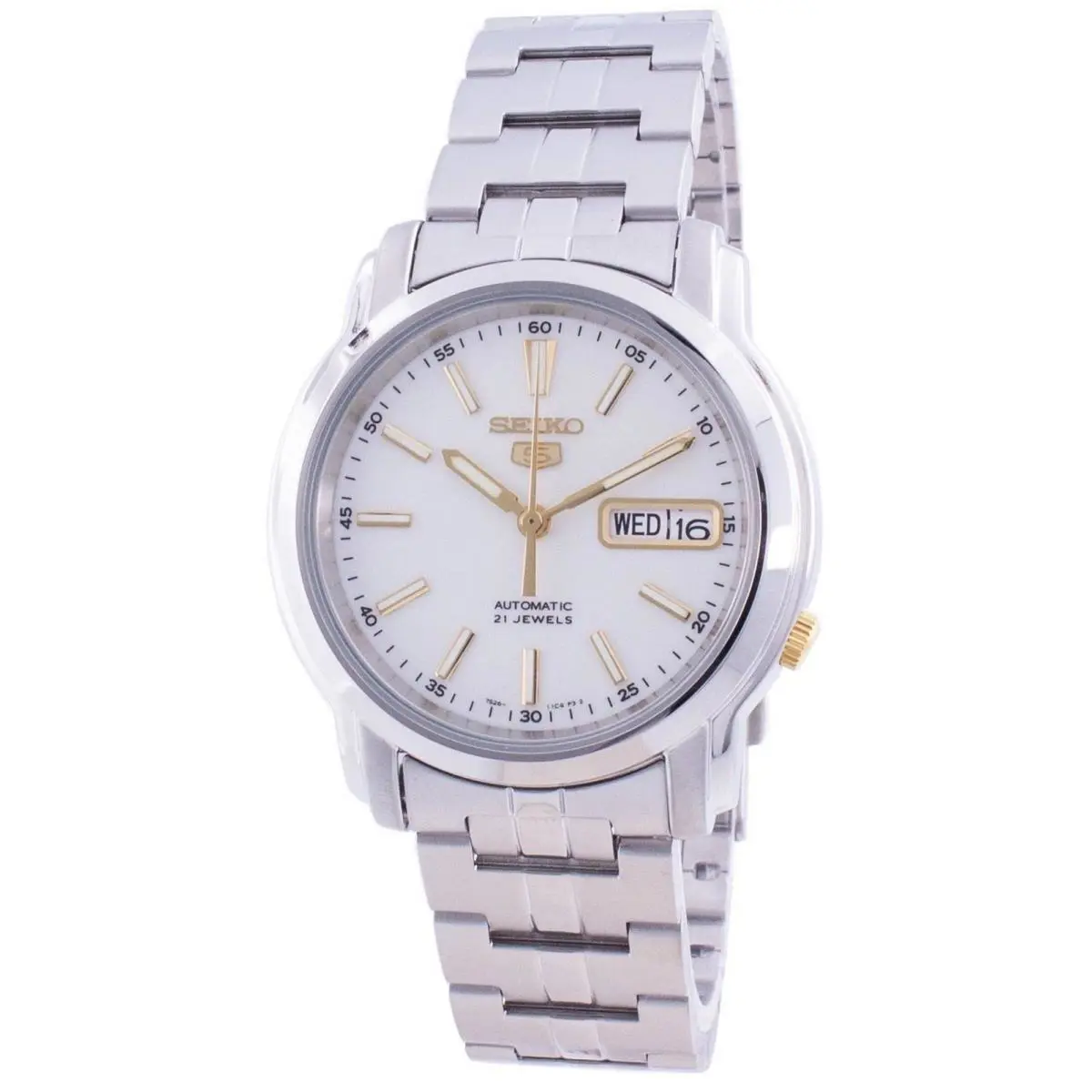 Seiko 5 Automatic White Dial SNKL77K1 Men`s Watch