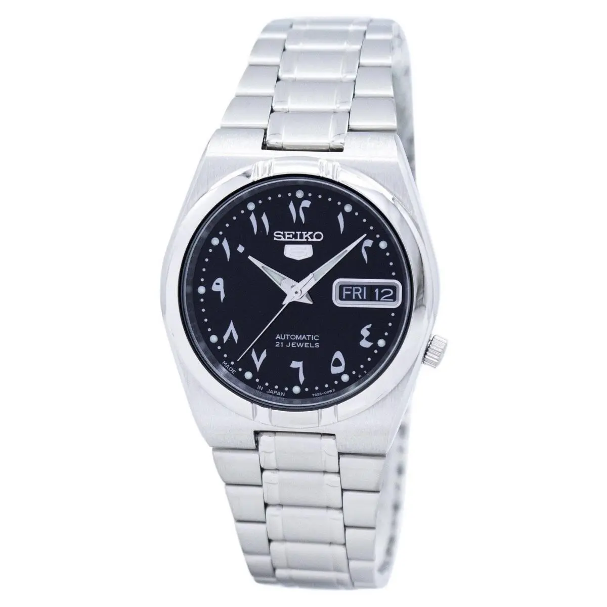 5 Automatic SNK063J5 Unisex Watch Japan Made Stainless Steel Black Dial by Seiko
