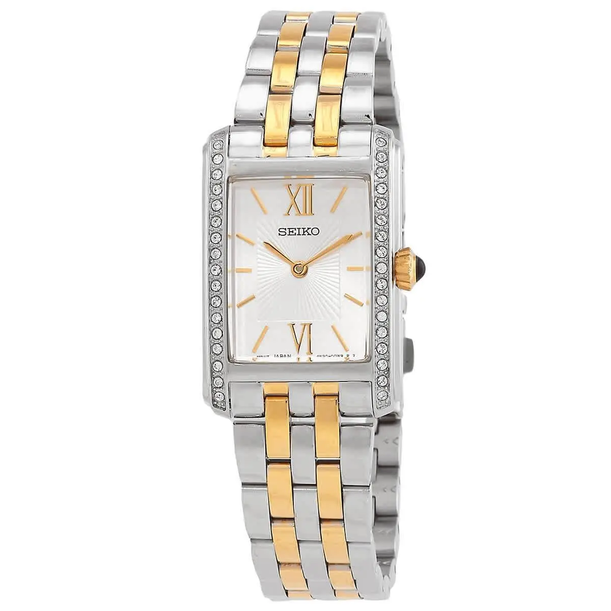 Seiko Classic Quartz Crystal Silver Dial Ladies Watch SWR093P1 - Silver, Dial: Silver, Band: Two-tone (Silver-tone and Gold-tone)
