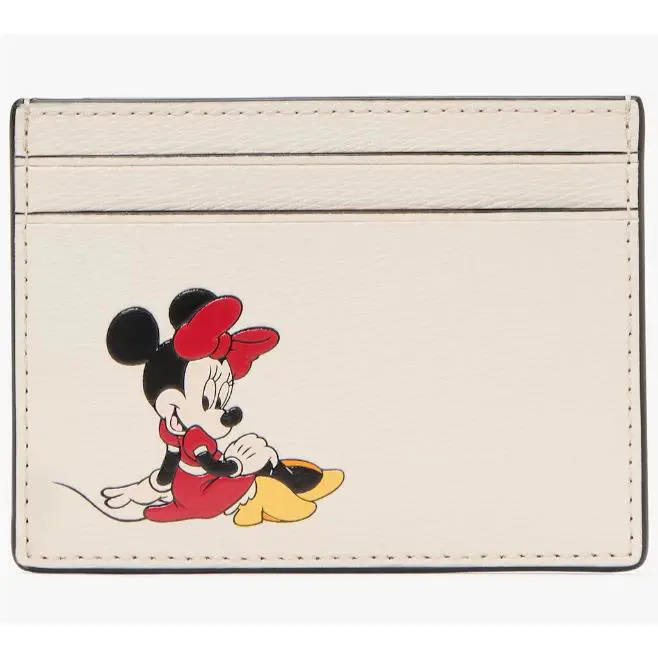 Kate Spade Disney Minni Mouse Cardholder Wallet KI370 Parchment White F