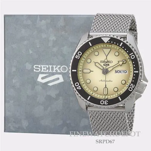 Seiko 5 Sports Automatic with Manual Winding Capacity Men Watch SRPD67