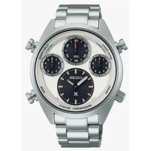 Seiko Men`s Prospex Speedtimer 1/100 Second Solar Chronograph Watch SFJ009