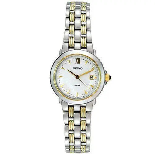 Seiko Le Grand Sport SXD630 Coin Edge Gold Trim Classic Ladies Watch