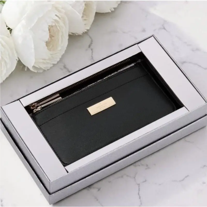 Kate Spade Kenzie Boxed Large Slim Cardholder Black KK042