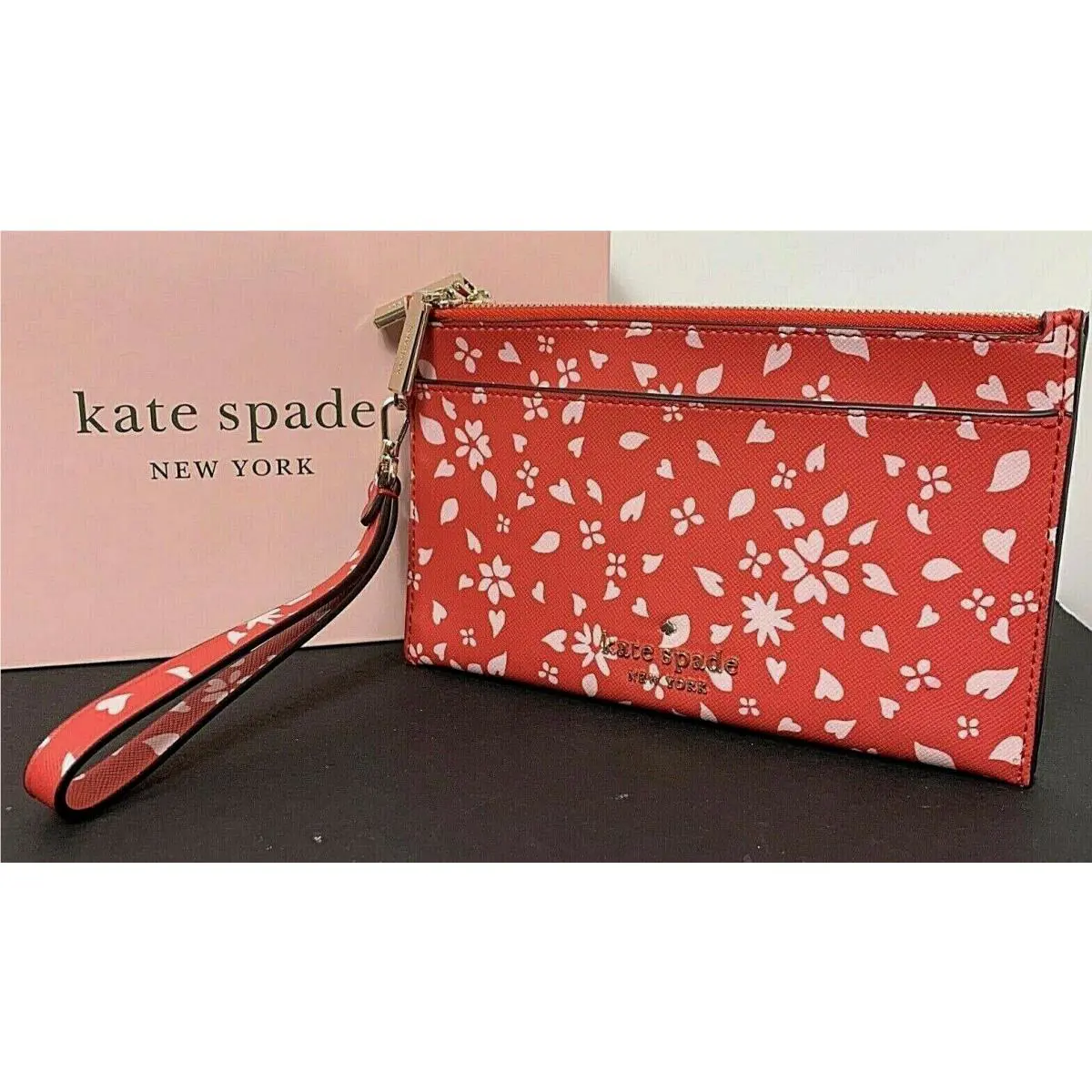 Kate Spade Love Poise Staci Medium Double Zip Wristlet Wallet New