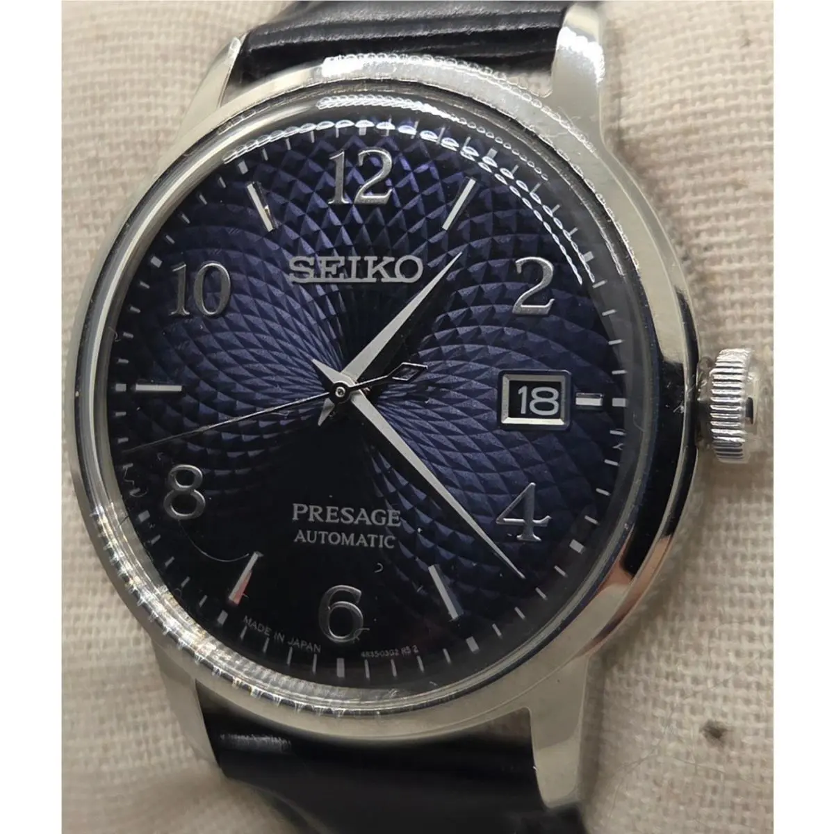 Seiko Presage Cocktail Time Blue Dial Manhattan Automatic Watch