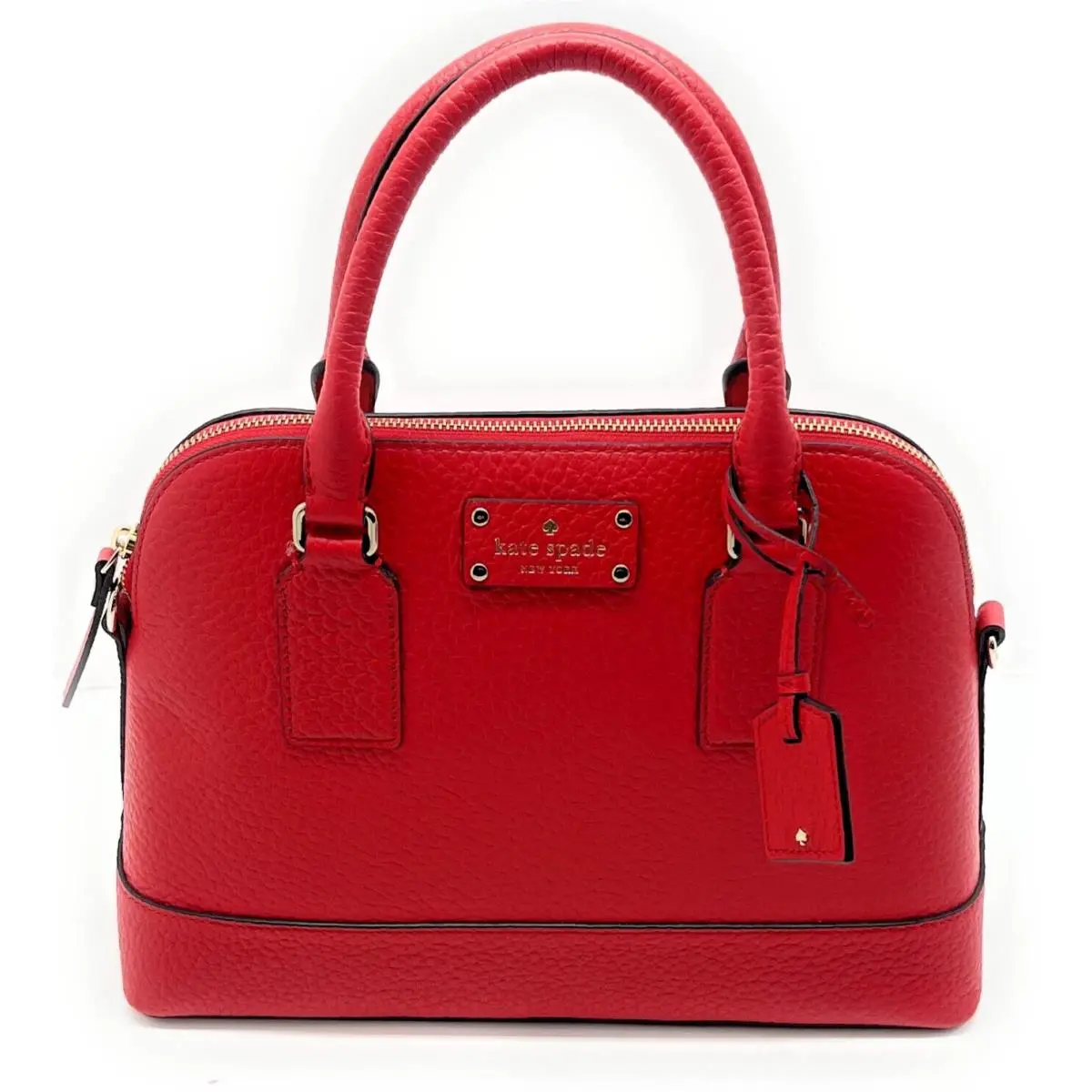 Kate Spade Small Rachelle Hot Chili Leather Bag Bay Street WKRU4036