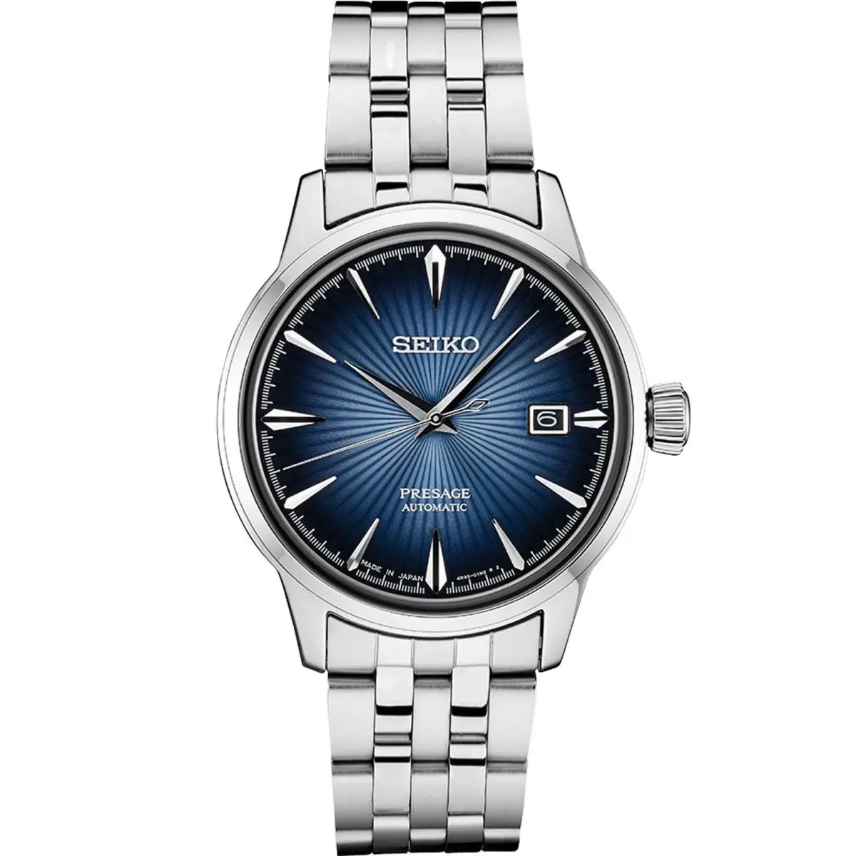Presage Cocktail Time Automatic Blue Stainlesssteel Men’s Watch SRPB41J1 by Seiko