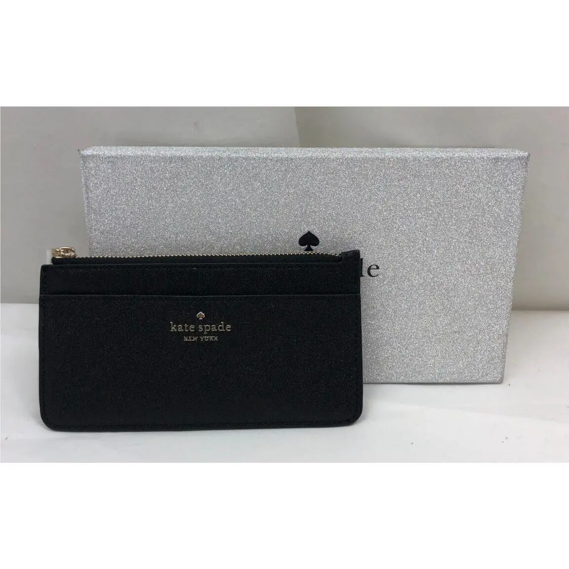 Kate Spade Boxed Large Slim Glitter Card Holder