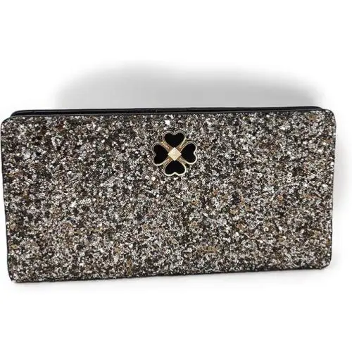 Kate Spade New York Glitter Large Slim Bifold Wallet Rose Gold EPJ027502 - rose gold