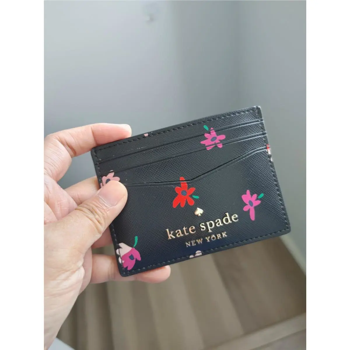 Kate Spade Staci Ditsy Buds Floral Small Slim Cardholder