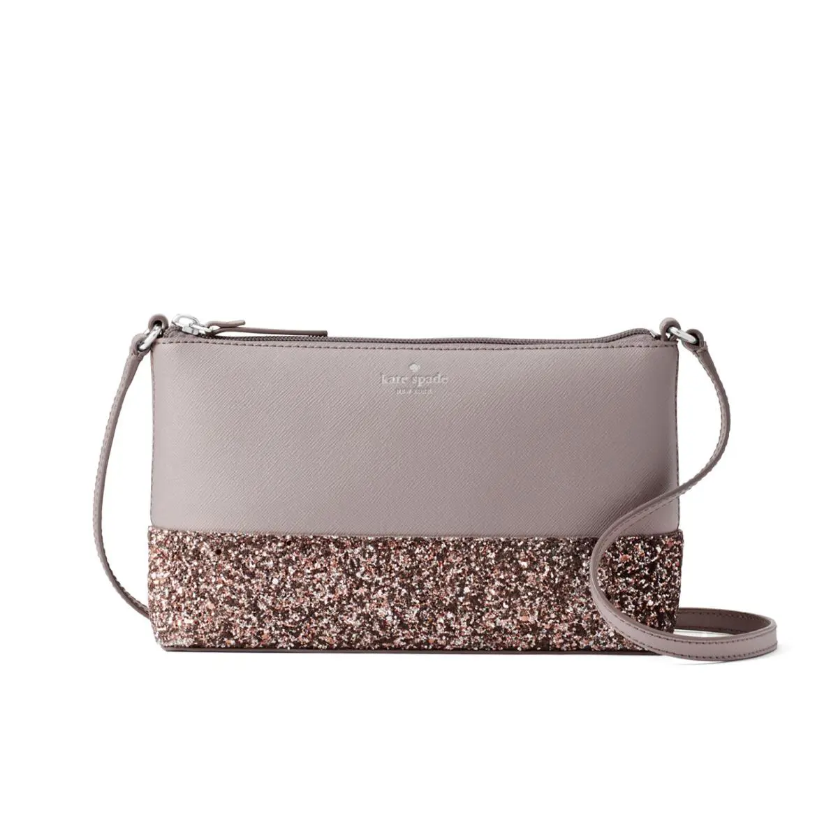 New Kate Spade Greta Court Ramey Small Shoulder Bag Crossbody Cityscape Grey