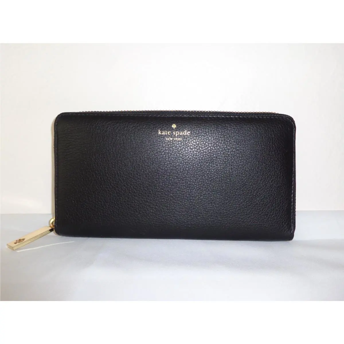Kate Spade Neda Grey Street Wlru 2264 Zip Around Wallet Black
