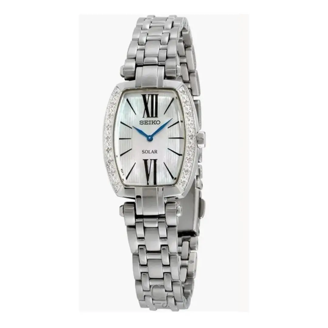 Tressia Diamond Mother-of-pearl Dial Solar Women’s Watch SUP283 by Seiko