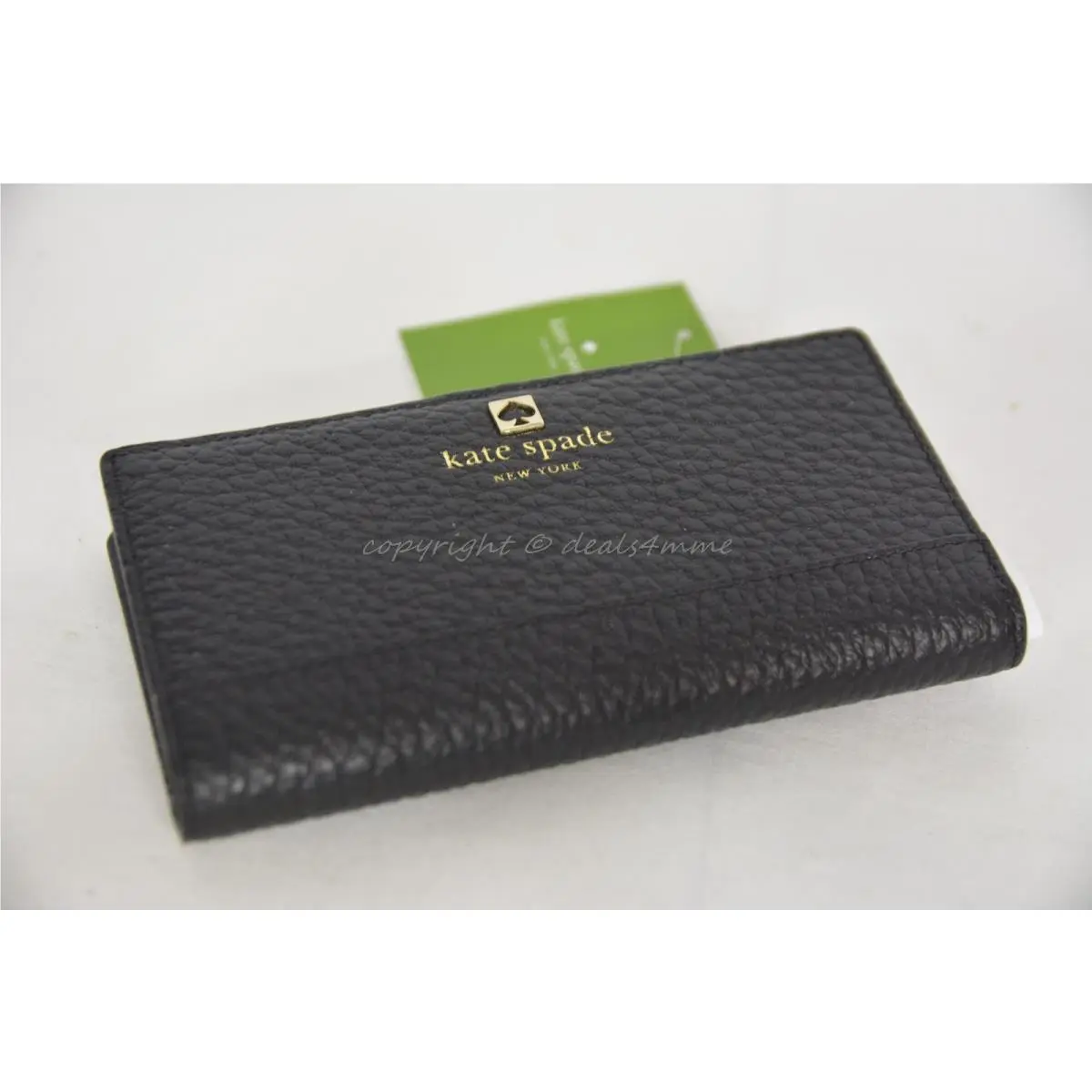 Kate Spade Southport Avenue Stacy Wallet in Black Leather Style WLRU1394