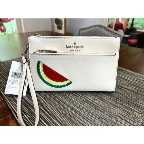 Kate Spade What-a-melon Watermelon Medium Wristlet Wallet Clutch New