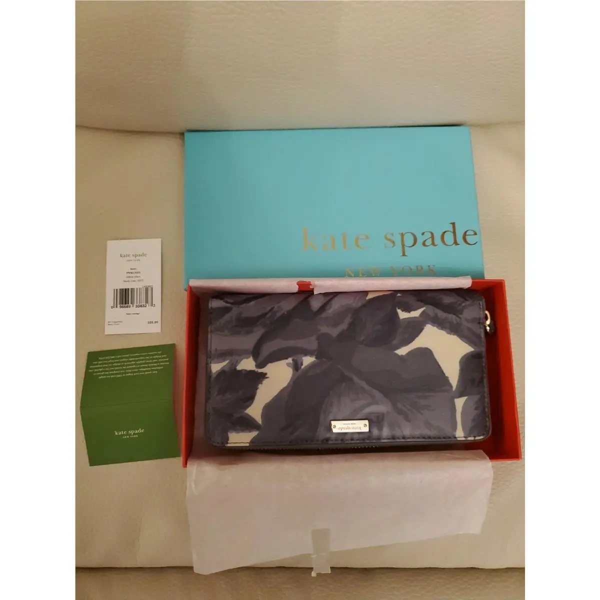 Kate Spade Lacey Wallet PWRU2252 Willow Place Leather Zip Around