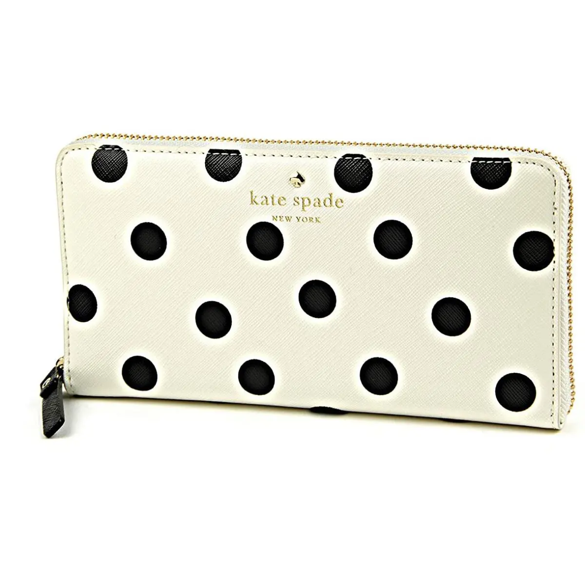 Kate Spade Cedar Street Lacey Dot Wallet Cream / Black - PWRU4803-169