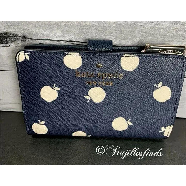 Kate Spade New York Staci Medium Compact Bifold Wallet K8304 New P2