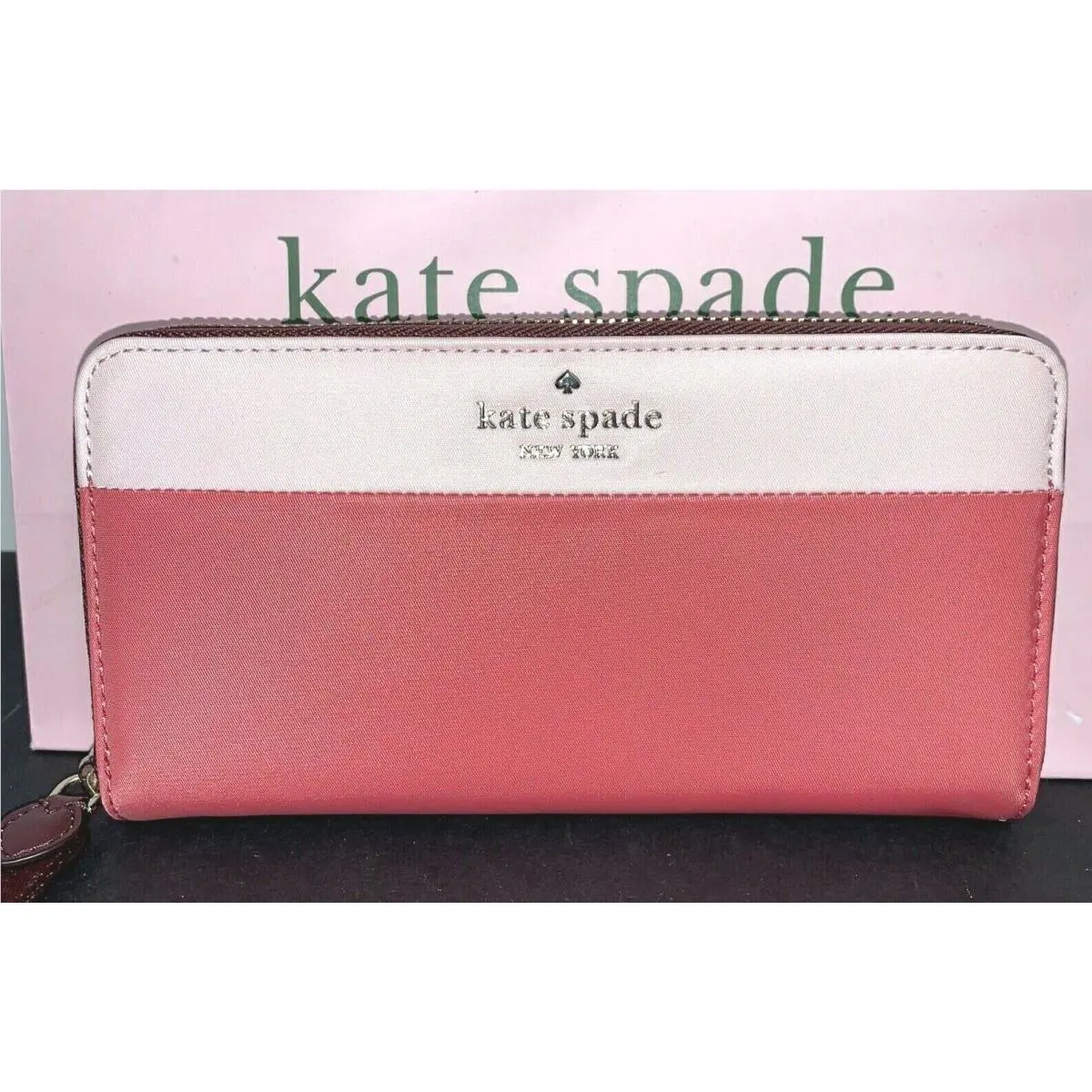 Kate Spade Chelsea The Little Better Color Block Zip Around Wallet K4753 New