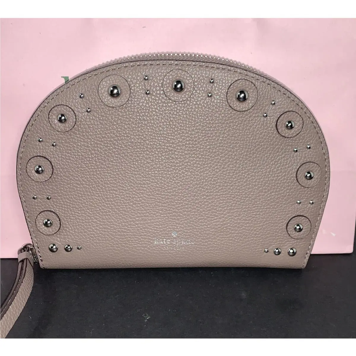 Kate Spade Shara Cosmetic Bag/wallet Larchmont Avenue Studded WLRU5233