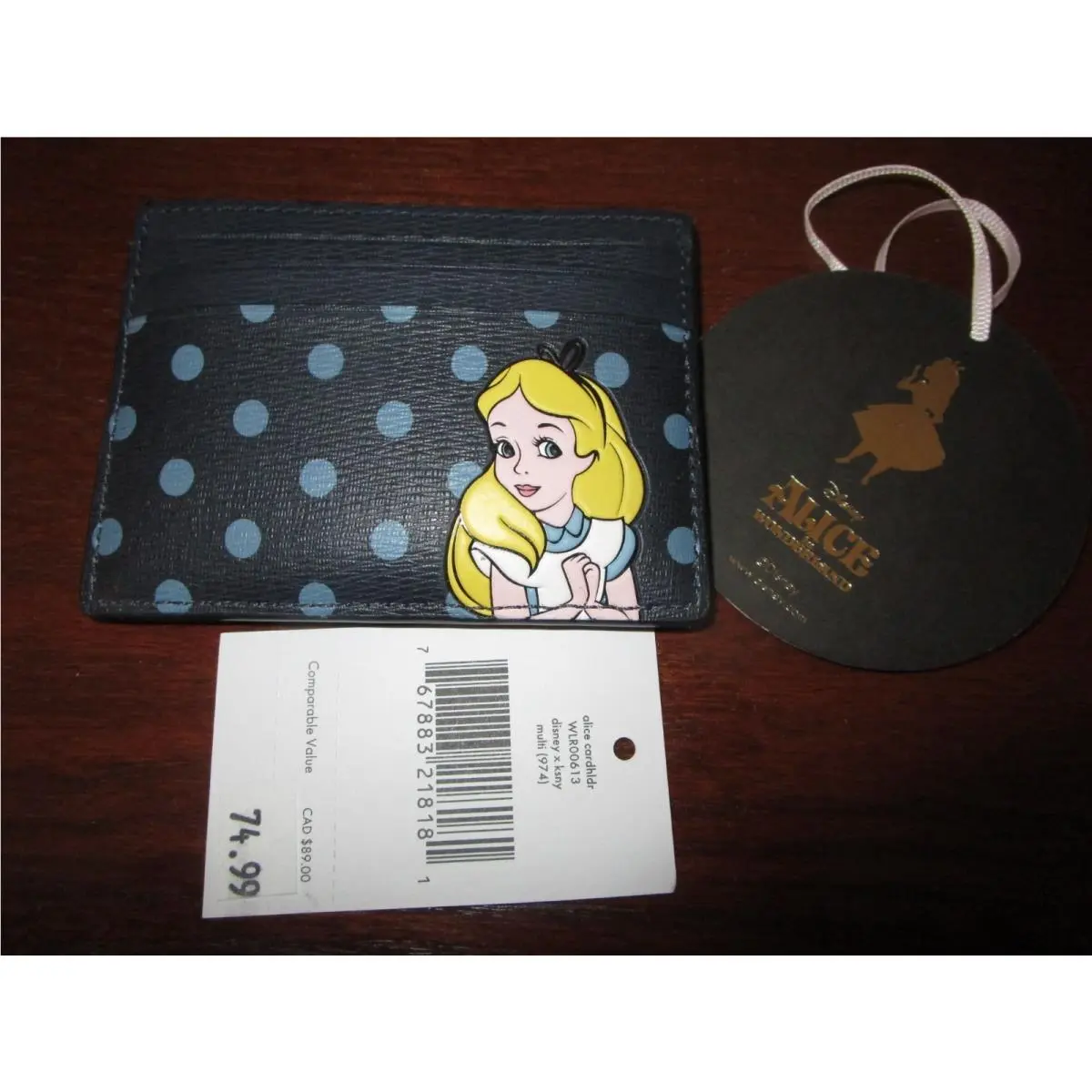 Disney X New York Alice Card Holder Wallet wlr00613 New by Kate Spade