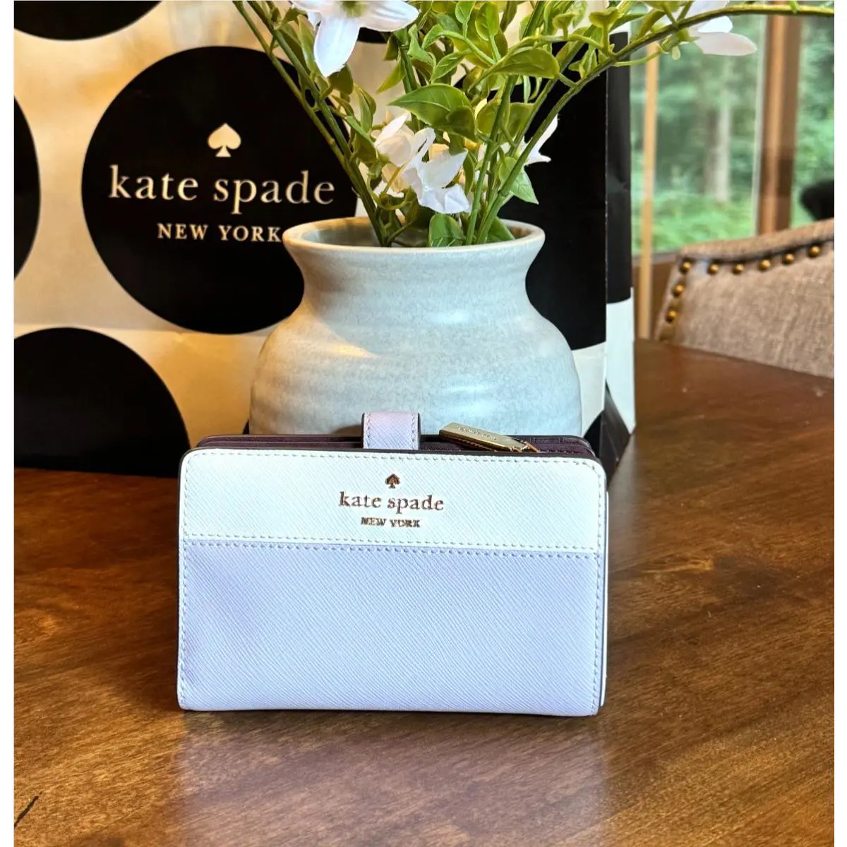 Kate Spade New York Madison Medium Compact Bifold Wallet - Lilac Moonlight