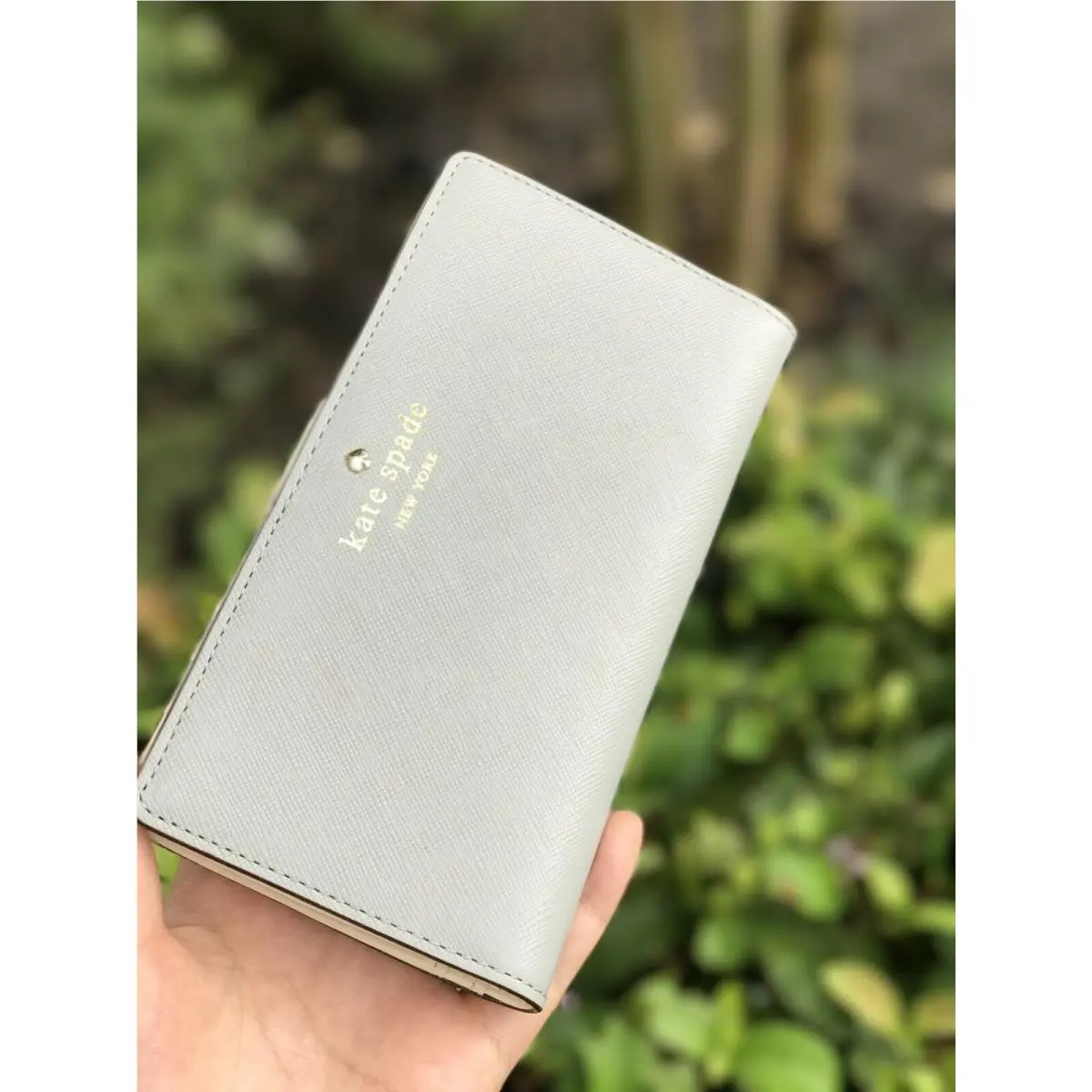 Kate Spade Cherry Lane Stacy Wallet In Big Smoke