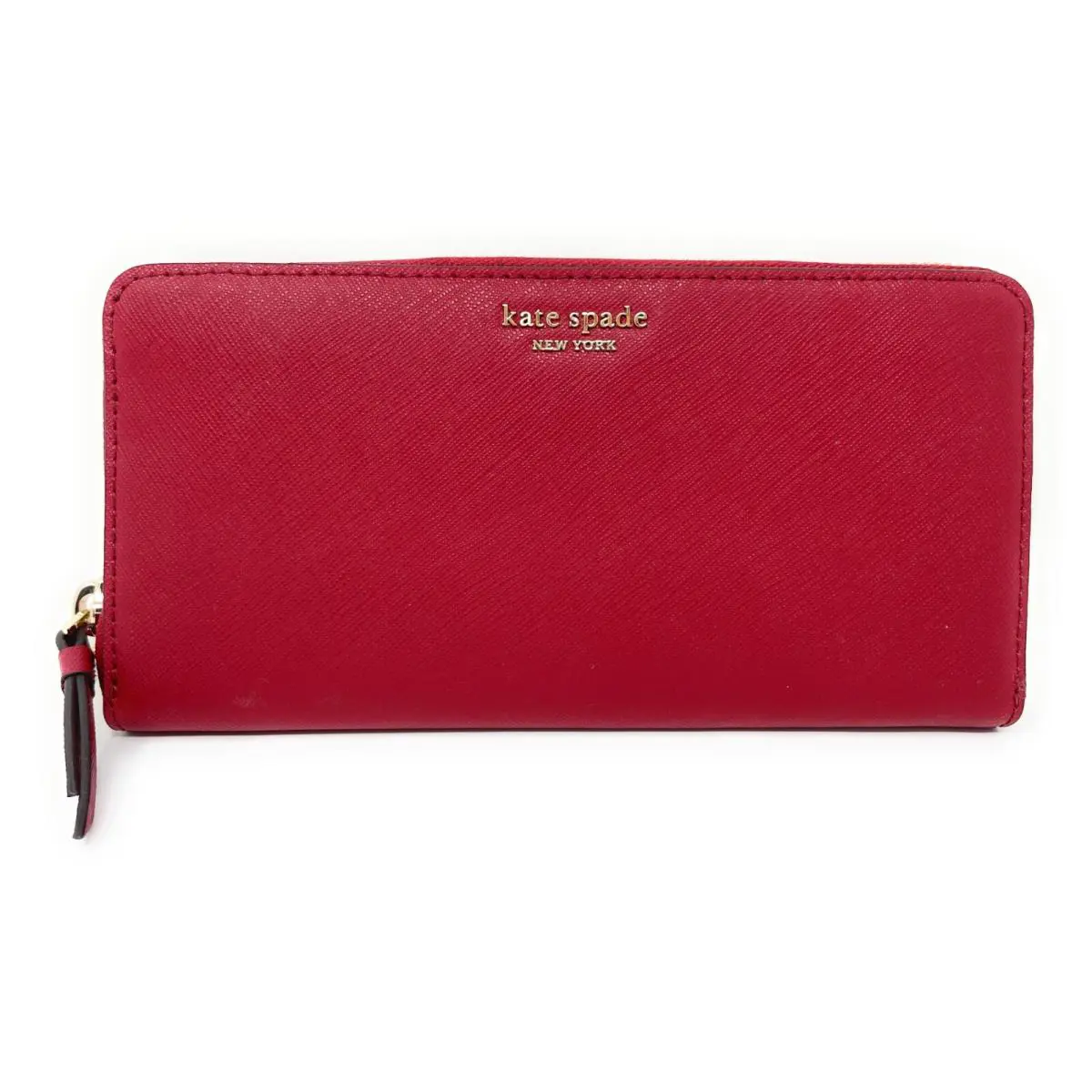Kate Spade New York Cameron LG Continental Leather Wallet in Rosso Red - Exterior: Rosso