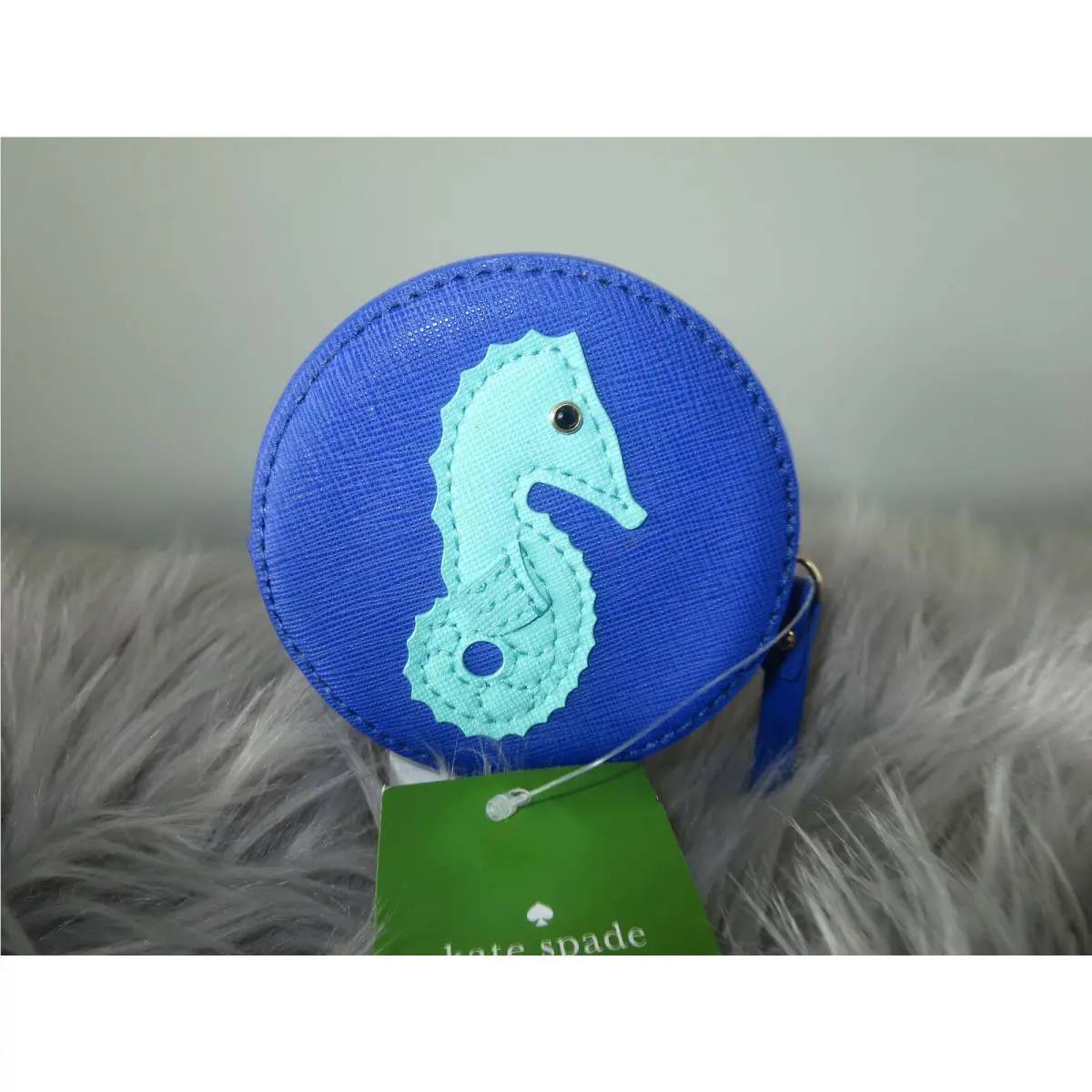 Kate Spade Splash Out Seahorse Round Coin Purse-super Rare