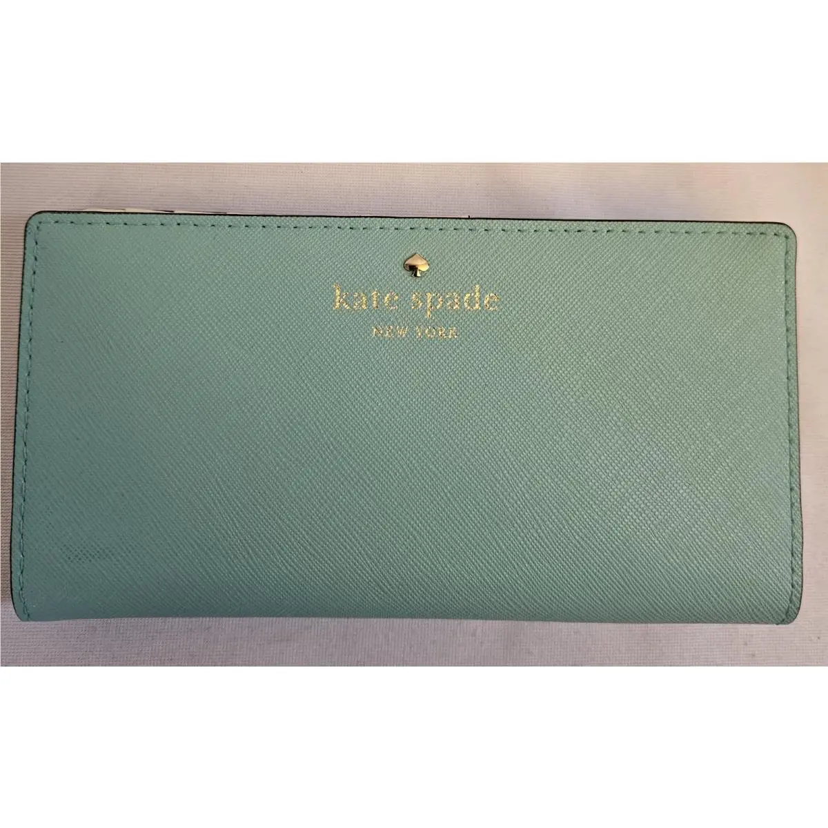 Kate Spade New York Bay Steet Stacy Pebbled Leather Wallet - Green