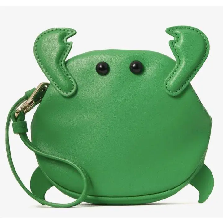 Kate Spade Shelly Crab Wristlet Leather Small Clutch Green Jay - Nip