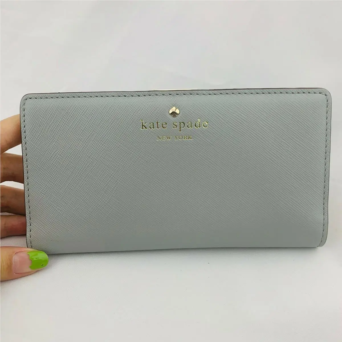 Kate Spade Cherry Lane Stacy Wallet In Big Smoke