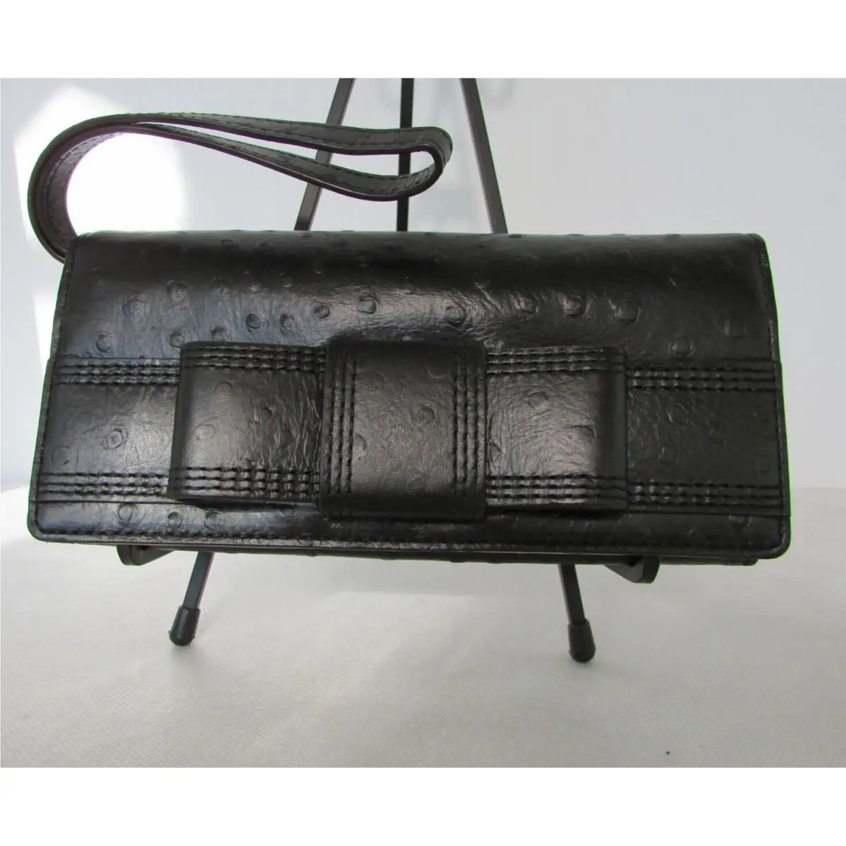Kate Spade Leather Valencia Road Clutch Wristlet Wallet Black Mara