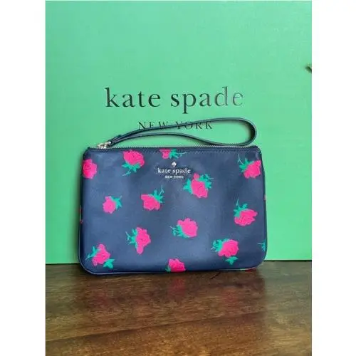Kate Spade Chelsea The Little Better Floral Wristlet Pouch - Rose Toss Print