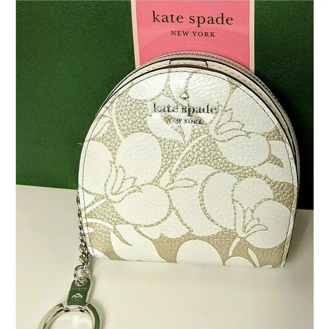 Kate Spade Larchmont Ave Sari Breezy Floral Wallet Coin Key Chain 5381 New
